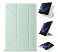 YRDUKJFDJ For Xiaomi Pad 6 Pro 12.4"(2024),Magnetic Attachment Slim Trifold CAS Auto Wake/Sleep,Multi-Viewing Angles,Slim Light Shell Cover for Xiaomi Pad 6 Pro 12.4"(2024)(Ye?il)