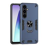 YRDUKJFDJ For ZTE Blade V80 MAX Phone Case with Kickstand & Shockproof Military Grade Drop Proof Protection Rugged Protective Cover PC Matte Textured Sturdy Bumper Cases(BLU)