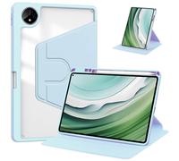 YRDUKJFDJ Funda giratoria for Huawei Matepad Pro 11" 2023/2024 - con portalápices, Cubierta Trasera Dura Transparente, Soporte Giratorio de 360° y Encendido/Apagado automático(BLU)