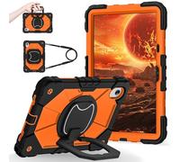 YRDUKJFDJ Shockproof Case for Lenovo Idea Tab 11 Inch 2025 (TB-336ZU/TB-336FU), Heavy-Duty Protective Cover with Rotating Kickstand, Foldable Handle, Shoulder Strap, Pen Holder(Orange)