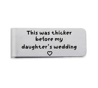 Yreamont Clip de dinero para papá, padre de la novia, regalos de hija, regalos divertidos para el día del padre, regalos novedosos para hombres, papá, regalos para papá, Father Of the Bride, S