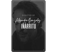 YRENBIYYONZ Alejandro González Iñárritu (dirección) Placa de metal para decoración de pared de 20 x 30 cm