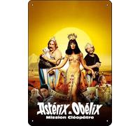 YRENBIYYONZ Asterix & Obelix: Mission Cleopatra (2002) - Placa de metal para decoración de pared, 20,3 x 30,5 cm