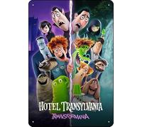YRENBIYYONZ Cartel de metal con diseño de película de Hotel Transylvania: Transformania (2022) de 8 x 12 pulgadas, decoración de pared retro vintage