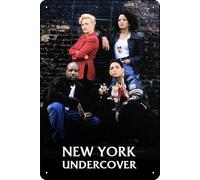YRENBIYYONZ Cartel de metal con diseño de película New York Undercover (1994) de 20 x 30 cm, decoración de pared retro vintage