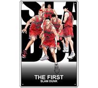YRENBIYYONZ Cartel de metal con diseño de película The First Slam Dunk (2022) de 8 x 12 pulgadas, decoración de pared retro vintage