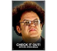 YRENBIYYONZ Cartel de metal con texto en inglés "Check It Out! with Dr. Steve Brule (2010)