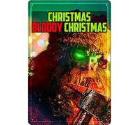 YRENBIYYONZ Cartel de metal con texto en inglés "Christmas Bloody Christmas" (2022) de 8 x 12 pulgadas, decoración de pared retro vintage