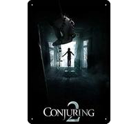YRENBIYYONZ Cartel de metal con texto en inglés "The Conjuring 2 (2016) para decoración de pared retro vintage de 20.3 cm x 30.5 cm