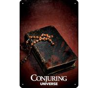 YRENBIYYONZ Cartel de metal con texto en inglés "The Conjuring Universe" (20,32 x 30,48 cm), decoración de pared retro vintage