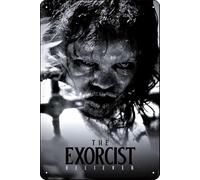 YRENBIYYONZ Cartel de metal con texto en inglés "The Exorcist: Believer" (2023) para decoración de pared retro vintage de 8 x 12 pulgadas