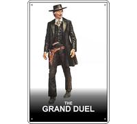 YRENBIYYONZ Cartel de metal con texto en inglés "The Grand Duel (1972) para decoración de pared retro vintage de 20 x 30 cm