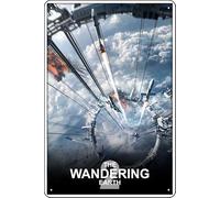 YRENBIYYONZ Cartel de metal con texto en inglés "The Wandering Earth II (2023) para decoración de pared retro vintage de 8 x 12 pulgadas