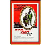 YRENBIYYONZ Cartel de metal para decoración de pared, diseño retro vintage de la película Escape from the Planet of the Apes (1971)