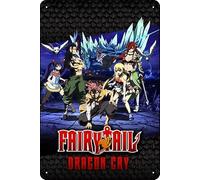 YRENBIYYONZ Fairy Tail: Dragon Cry (2017) - Placa de metal para decoración de pared, 20,3 x 30,5 cm