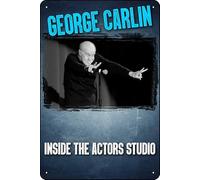 YRENBIYYONZ George Carlin - Cartel de metal con texto en inglés "Inside the Actors Studio" (2004) para decoración de pared retro vintage de 8 x 12 pulgadas