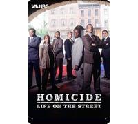 YRENBIYYONZ Homicide: Life on the Street (1993) - Placa de metal para decoración de pared, 20,3 x 30,5 cm