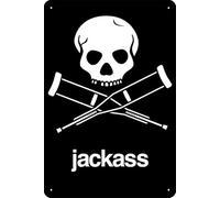 YRENBIYYONZ Jackass: The Movie (2002) - Placa de metal para decoración de pared, 20,3 x 30,5 cm