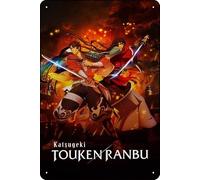YRENBIYYONZ Katsugeki: Touken Ranbu (2017) - Cartel de metal para decoración de pared, 20,3 x 30,5 cm, diseño retro vintage