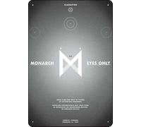 YRENBIYYONZ MonsterVerse Collection - Cartel de metal con placa de metal para decoración de pared de 20 x 30 cm