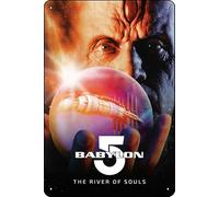 YRENBIYYONZ Placa de metal con diseño retro de Babylon 5: The River of Souls (1998)