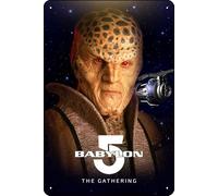 YRENBIYYONZ Placa de metal con texto en inglés "Babylon 5: The Gathering" (1993) para decoración de pared, 20,3 x 30,5 cm