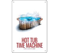 YRENBIYYONZ Placa de metal con texto en inglés «Hot Tub Time Machine» para decoración de pared de 8 x 12 pulgadas