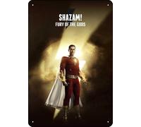 YRENBIYYONZ Shazam! Fury of the Gods (2023) - Placa de metal para decoración de pared, 20,3 x 30,5 cm