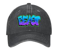 YRGSJK Gorra de béisbol Ajustable Beast Icono de Anime Sombrero Vintage Unisex con Estampado Regalos para Hombres para Acampada al Aire Libre Senderismo