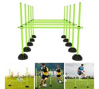YRHome Juego de barras de entrenamiento multi para entrenamiento de agilidad condicional, entrenamiento de fútbol, slalom, barras de entrenamiento para niños con barras de 15 x 100 cm, 10 pies en X,