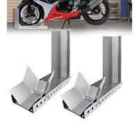YRHome Soporte de carga para manillar de motocicleta, soporte de rueda delantera, soporte reforzado, con 3 agujeros de anclaje, factor de seguridad alto (2 unidades)