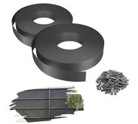 YRHome Tiras de protección Visual PVC 210m 4,7 cm Altura 9,87㎡ para Valla Malla Doble, Resistente Intemperie y UV, Opacas jardín balcón terraza, Incluye 300 Clips de fijación, Gris