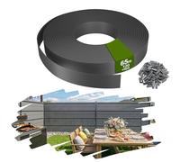 YRHome Tiras de protección Visual PVC 65m 4,7 cm Altura 3,06㎡ para Valla Malla Doble, Resistente Intemperie y UV, Opacas jardín balcón terraza, Incluye 120 Clips de fijación, Gris