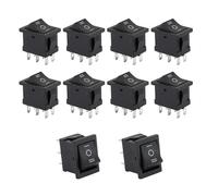 YROHGKPN 1/4/10pcs 250V 6Amperios 125V 10A Marina Interruptor Basculante Potencia 6 Pin 3 Posiciones Interruptor de palanca Fácil de Instalar Marina Bota Bota de la Marina Botón para Electrodomésticos