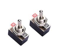 YROHGKPN 1 interruptor basculante de alto rendimiento con palanca basculante 2 A 4 A, construcción de hierro de metal para sistemas automotrices y marinos, interruptor basculante para vehículos