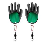 YROHGKPN 1 par de guantes de pesca antideslizantes impermeables con cierres, a prueba de pinchazos, resistentes a pinchazos, cómodos