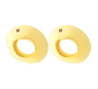 YROHGKPN 1 par de pulseras de silicona, pulseras impermeables de lavado facial, cuidado de la piel muñequeras para maquillaje, ducha, bandas de silicona reutilizables, amarillo, Talla única