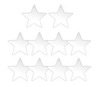 YROHGKPN 10 bolas de Navidad de acrílico transparente, adornos colgantes para etiquetas navideñas, adorno acrílico transparente