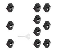 YROHGKPN 10 tapones de protección para puertos Ethernet RJ45 con mecanismo de bloqueo y llave incluida para protección de redes, oficinas, redes