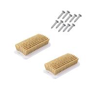 YROHGKPN 2 cepillos de limpieza multiusos para cerdos, herramienta para rascar para niños pequeños mientras juegan y se divierten en el baño. Experimenta bañeras en miniatura con peine flexible