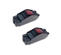 YROHGKPN 2 interruptores de cable impermeables en línea con indicadores, botón de cable de alto rendimiento para exteriores, fácil de usar en línea con gran corriente