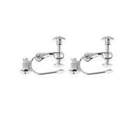 YROHGKPN 2 piezas/juego de pendientes perforados para pendientes de clip creativos en forma de U que no dejan marcas perforadas Loo Sets de plata de ley para múltiples piercings, talla única, como se