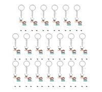 YROHGKPN 20 piezas de llaveros de alpacas de dibujos animados regalos PVC suave coleccionables PVC goma suave llaveros adecuados para fiestas y uso diario accesorios colgantes de bolsillo
