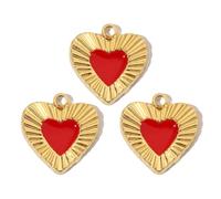 YROHGKPN 3pcs French Crystals Cats Paws Stainless Steel Bracelet Pendant Charm for Women Love Heart Necklace Love Lock, talla única, como se describe