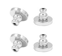 YROHGKPN 4 tapones cómodos para pendientes, tapones para los oídos bloqueados de inserción segura, reemplazo de joyas, tapones para las orejas con bloqueo, decoración elegante para las orejas, talla