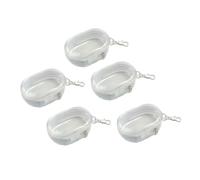 YROHGKPN 5 unids/set bolsa de almacenamiento de auriculares pequeño cochecito claro monedero maquillaje a prueba de polvo bolsa de almacenamiento cable de carga, talla única, como se describe