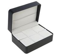 YROHGKPN 6 pares de gemelos negros, caja de almacenamiento, broche, alfiler, horquillas, vitrina, organizador de joyas para viajeros, hombres, gemelos organizador