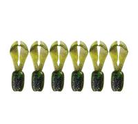YROHGKPN 6 piezas de sal reforzada señuelo de goma artificial con color camuflaje y movimientos naturales para pesca de agua dulce con trastornos de cola larga