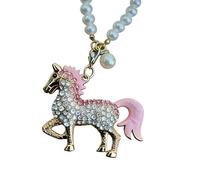 YROHGKPN Abalorio colgante de caballo con diamantes de imitación brillantes 3D para cristal retrovisor de coche, varios colores, divertido interior de vehículo
