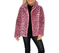 YROHGKPN Abrigo corto de piel sintética para mujer, abrigo de invierno suave, manga larga, abrigo, abrigo, abrigo, abrigos de invierno para mujer, K, 3XL